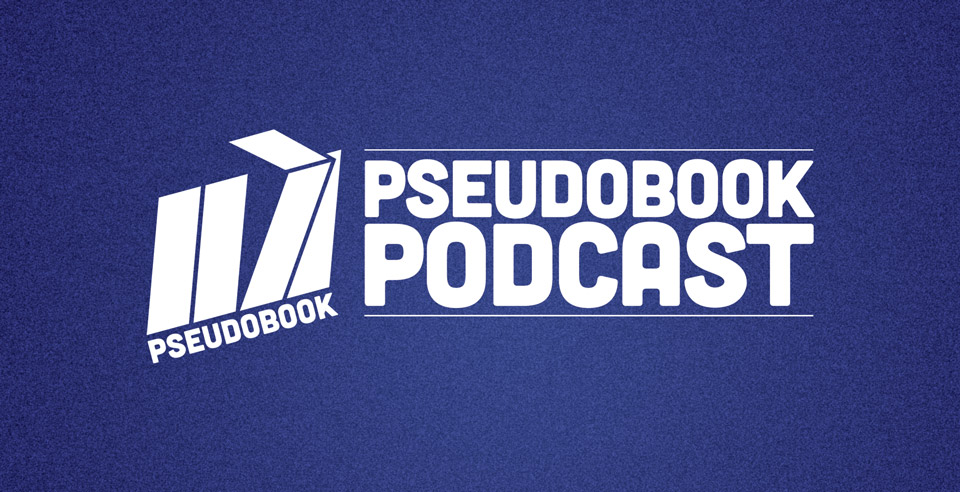Pseudobook Podcast wide logo