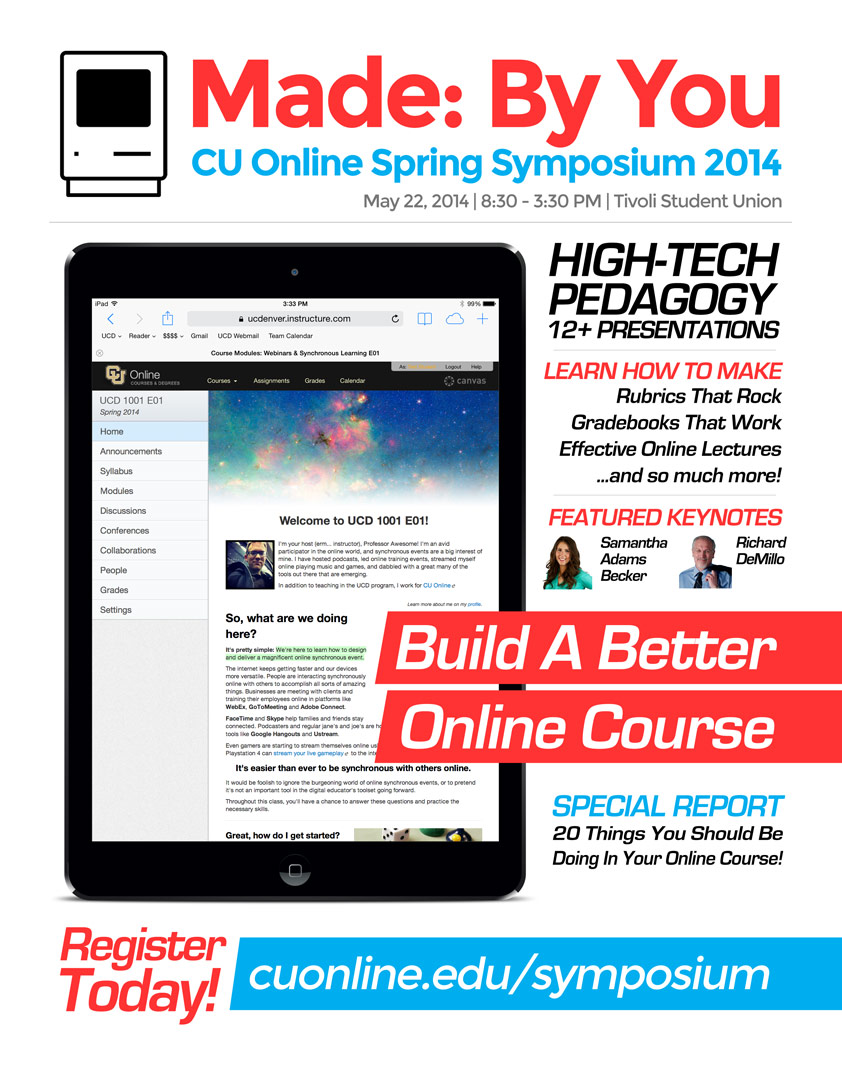 CU Online Symposium Flyer