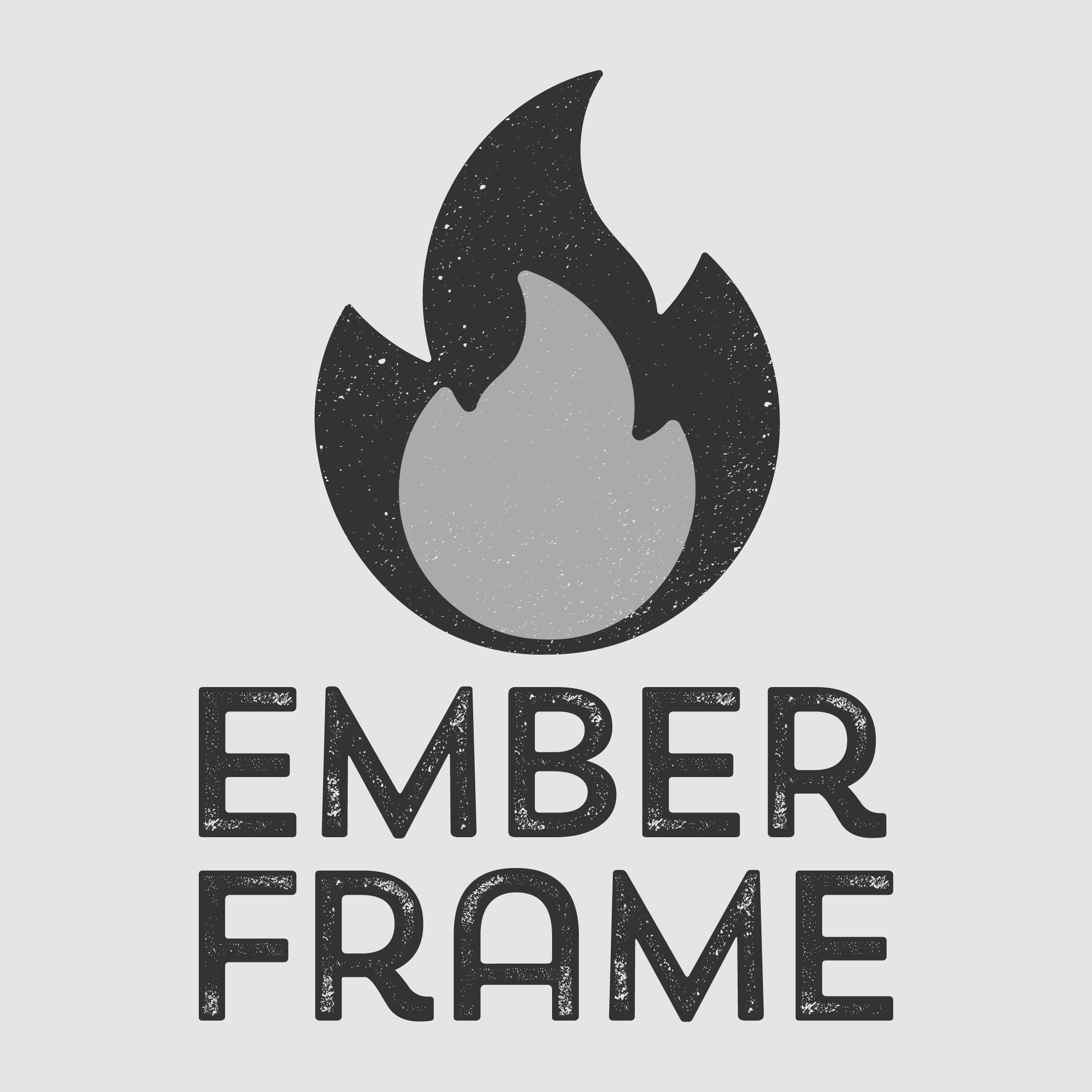 Ember Frame Logo - Square Dark